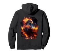 Backprint La splendeur majestueuse du phénix de résurrection Sweat à Capuche
