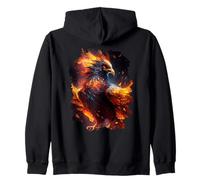 Backprint La splendeur majestueuse du phénix de résurrection Sweat à Capuche