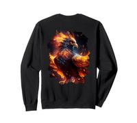 Backprint La splendeur majestueuse du phénix de résurrection Sweatshirt