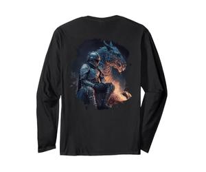 Backprint Le Chevalier et Le Dragon Une légende d'amitié Manche Longue