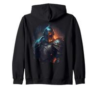 Backprint Le Chevalier Mystique dans Le Monde Fantastique Sweat à Capuche