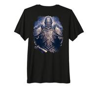 Backprint Le Chevalier Noir du Pouvoir et du mysticisme T-Shirt Haut de Gamme