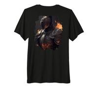Backprint Le Chevalier Un héros dans Le Monde Sombre T-Shirt Haut de Gamme