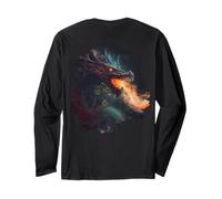 Backprint Le Dragon cracheur de feu Sombre Manche Longue