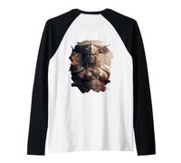 Backprint Le Guerrier Fantastique à Recherche du Destin Manche Raglan