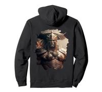 Backprint Le Guerrier Fantastique à Recherche du Destin Sweat à Capuche
