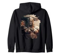 Backprint Le Guerrier Fantastique à Recherche du Destin Sweat à Capuche