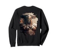 Backprint Le Guerrier Fantastique à Recherche du Destin Sweatshirt