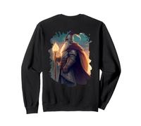 Backprint Le héros Chevalier Sorcier avec Courage et Magie Sweatshirt