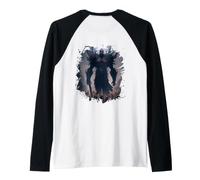Backprint Le Puissant Roi démon et Son règne des ténèbres Manche Raglan