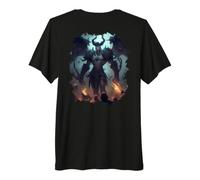 Backprint Le Puissant Roi démon et Son règne des ténèbres T-Shirt Haut de Gamme