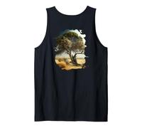 Backprint Le Vieil Arbre de la Savane est Un Symbole de Débardeur