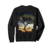 Backprint Le Vieil Arbre de la Savane est Un Symbole Nature Sweatshirt