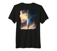 Backprint L'épée épique légendaire des héros T-Shirt Haut de Gamme
