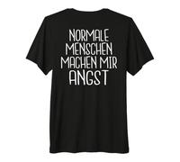 Backprint Les Gens normaux me Font Peur T-Shirt Haut de Gamme