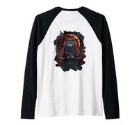 Backprint Loup épique Le Pouvoir et la beauté Manche Raglan