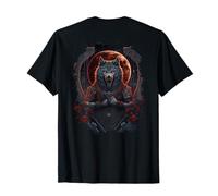 Backprint Loup épique Le Pouvoir et la beauté T-Shirt