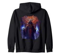 Backprint Magicien au Pouvoir mystérieux Sweat à Capuche