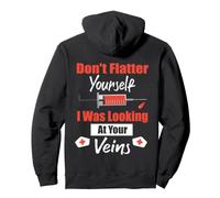 Backprint Ne Te flatte Pas Je regardais tes veines Sweat à Capuche