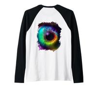 Backprint Oeil Arc-en-Ciel Un fantasme Scintillant Manche Raglan