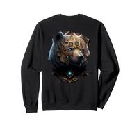 Backprint Ours Fort Mystique avec des Ornements Sweatshirt