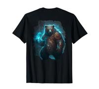 Backprint Ours Magique de Force dans Le Monde Fantastique T-Shirt