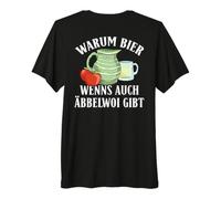 Backprint Pourquoi la bière s'il y a Aussi Äbbelwoi T-Shirt Haut de Gamme