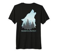 Backprint Préserver et protéger Les Loups et Les meutes de T-Shirt Haut de Gamme