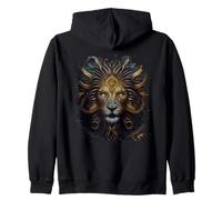 Backprint Puissance majestueuse du Lion Fantastique Sweat à Capuche