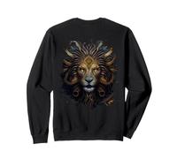 Backprint Puissance majestueuse du Lion Fantastique Sweatshirt