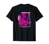 Backprint: Statue Glitch Hypnotic Techno Rave EDM T-Shirt