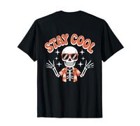 Backprint Stay Cool Man Cool Squelette - Stay Chill and Ride T-Shirt