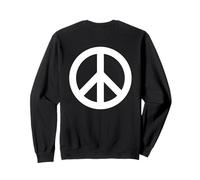Backprint Symbole de Paix et Signe de Paix Signe de Paix Sweatshirt