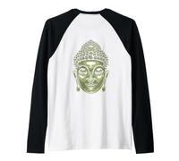Backprint Tête de Bouddha Siddhartha Gautama Manche Raglan