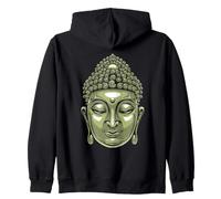 Backprint Tête de Bouddha Siddhartha Gautama Sweat à Capuche
