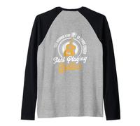 Backprint Tu Veux Vivre 10 Ans de Plus en Jouant de la Manche Raglan