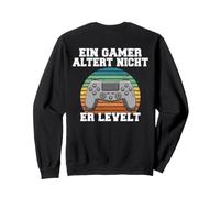 Backprint Un Gamer ne vieillit Pas, il Monte en Niveau Sweatshirt