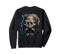 Backprint Zeus Le Roi des Dieux grecs Sweatshirt