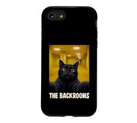 Backrooms Cat Selfie: Eerie Liminal Space Horror Coque pour iPhone SE (2020) / 7/8