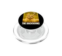 Backrooms Chat Selfie : Eerie Liminal Space Horror PopSockets PopGrip pour MagSafe