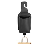 Backseat Cup Holder for Car - PU Leather Organizer, with Hook Hanger | 4.17x12.01 In | Multifunctional PU Leather Car Cup Holder | Seat Back Organizer & Headrest Hook for Purse, Bag, Drinks