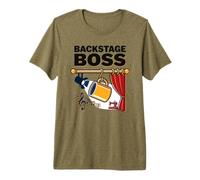 Backstage Boss Quote, équipe de Production, Directeur de scène de théâtre T-Shirt Haut de Gamme