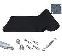 Backstop-Netting.com Filet de Capture de flèches de Couleur Noire Ultra Safe de 6m (Largeur) x 3m (Hauteur) avec Accessoires