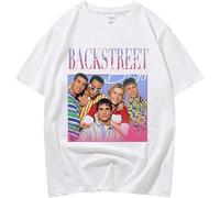 Backstreet 90S Vintage Band T-Shirt Mens White Tees Unisex Shirt XXL