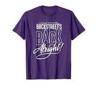 Backstreet Boys - BSB Back Alright on Purple T-Shirt, Homme, Violet, XXL