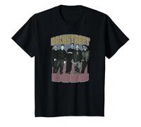 Backstreet Boys Distressed Group Photo T-Shirt, Enfant, Noir, 6 Ans