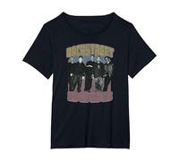 Backstreet Boys Distressed Group Photo T-Shirt, Femme Grandes Tailles, Noir, 5X