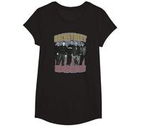Backstreet Boys Distressed Group Photo T-Shirt, Fille, Noir, S