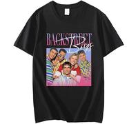 Backstreet Boys T-Shirt Unisex 90s Vintage Tee Shirts Mens Unisex Graphic Tee Black Size M