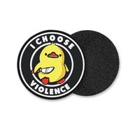 backtime Patch humoristique en PVC avec inscription « I Choose Violence Morale » pour sac militaire et chapeau, fermeture auto-agrippante, rond
